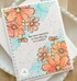 Handmade greeting card with flowers on it and may many beautiful memories be a comfort sentiment on it.