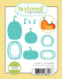 Graphic of Layer It - Pumpkins steel die set for cutting out pumpkins for papercrafting.