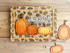 Handmade greeting card with pumpkins on it and give thanks sentiment on it.