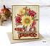 Handmade greeting card with flowers on it and thanks you're the sweetest thing sentiment on it.