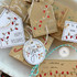 Handmade gift tags with various holiday sentiments on each.