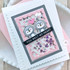 Handmade greeting card with hearts on it and two penguins with you melt my heart sentiment on it.
