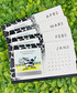Four handmade calendars with cows on each.