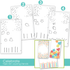 Triple Slim Layering Stencil - Celebrate