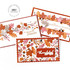 Three handmade greeting cards with leaves on each and thanksgiving sentiments on each. Three handmade greeting cards with leaves on each and thanksgiving sentiments on each.