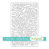 Mini Slim Swirly Roses Stencil