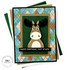 Handmade greeting card with moose on it and happy birthday, hot stuff sentiment on it.
