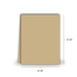 Heavyweight A2 Card Bases Toffee (Top Fold)