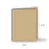 Heavyweight A2 Card Bases Toffee (Side Fold)