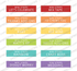 Mini Strips Simple Storage Stickers 3