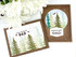 Two handmade greeting cards with trees on each and dad sentiments on each.