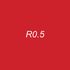 OLO Brush Half - R0.5 Vermilion