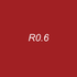 OLO Brush Half - R0.6 Cranberry