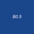 OLO Brush Half - B0.5 Blue Sapphire