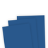 Three pieces of Blueberry Taylored Expressions premium cardstock, which is a dark blue color.