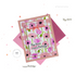 Handmade greeting card with flowers on it and hey there, happy birthday sentiments on it with cardstock in background.