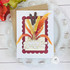 Handmade greeting card with prairie leaves on it and cat-tails with forever grateful sentiment on it.