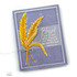 Handmade greeting card with prairie and a bible verse sentiment on it.