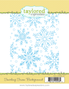 Swirling Snow Background Stamp