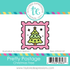 Pretty Postage Stamp - Christmas Tree