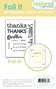 Foil It - All Together A Note of Thanks