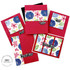 Four different handmade greetings cards with flowers on them and different sentiments on each.