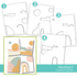 Create-in-Quads Layering Stencil - Abstract