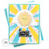 Handmade greeting card with a sun on it and you are a ray of sunshine sentiment on it.
