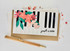 Handmade greeting card with piano keys on it with just a note sentiment on it. Handmade greeting card with piano keys on it with just a note sentiment on it.