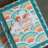 Handmade greeting card with rainbows on it and you are magical sentiment on it.