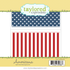 Americana Split 6x6 Background Stamp