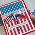 Americana Split 6x6 Background Stamp