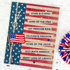 Americana Split 6x6 Background Stamp