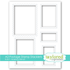 Masking Stencil - A2 Postage Stamp Stacklets