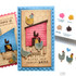 Handmade greeting card with chickens on it and I get by with a little help from my hens sentiment on it.