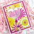 Handmade greeting card with paper fans on it and a die cut out of 21 on it.