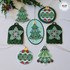 Folk Holiday Tags Die