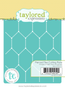 Graphic of pierced tiles steel die cutting plate for paper crafting.
