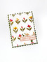 Handmade greeting card with flowers on it and hello friend sentiment on it.
