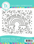 Sending You Joy Background Stamp
