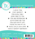 Mini Strips Stamp - Lava You