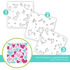 Graphic of Full of Hearts Layering Stencil which includes 3 stencils to create hearts for papercrafting.