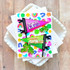 Handmade greeting card with two flags on it that are st. patrick's day themed with kiss me I'm irish sentiment on it and happy st. paddy's day sentiment on it.
