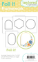 Graphic of four different shaped frames for foiling for papercrafting.