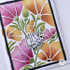 Handmade greeting card with flowers on it and miss your face sentiment on it.
