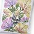 Handmade greeting card with flowers on it and thank you sentiment on it.