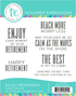 Enjoy Retirement Stamp Set