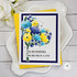 Handmade greeting card with a bouquet of flowers on it and you are incredible sentiment and you are one of a kind sentiment on it.