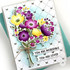 Handmade greeting card with a bouquet of flowers on it and you are incredible sentiment on it and you are loved sentiment on it.