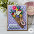 Handmade greeting card with bouquet of flowers on it and make a wish, happy birthday sentiment on it. Handmade greeting card with bouquet of flowers on it and make a wish, happy birthday sentiment on it.